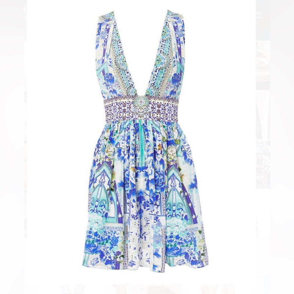 Camilla silk mini dress size Small in Excellent condition. Retail $498